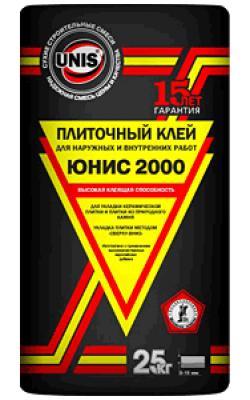 Клей плиточный Юнис 2000 25кг