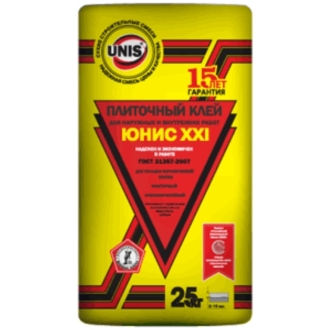 Клей плиточный Юнис XXI 25кг